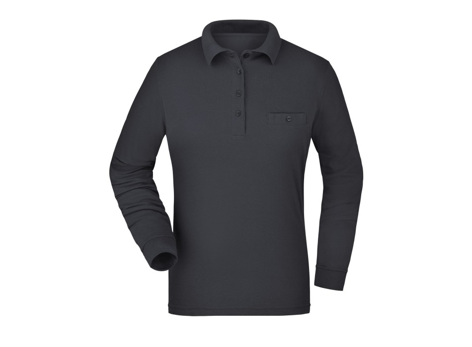 Ladies' Workwear Polo Pocket Longsleeve