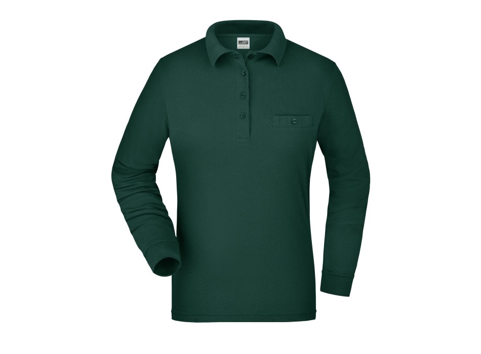 Ladies' Workwear Polo Pocket Longsleeve