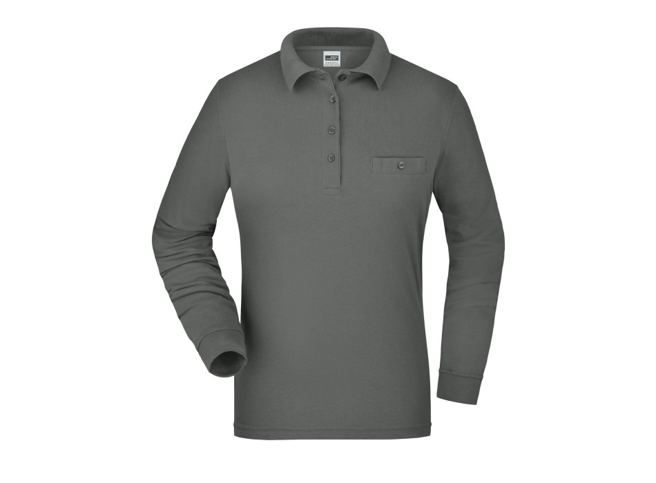 Ladies' Workwear Polo Pocket Longsleeve