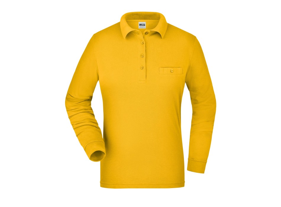 Ladies' Workwear Polo Pocket Longsleeve