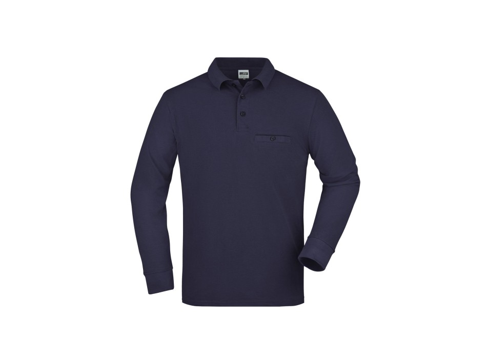 Men's Workwear Polo Pocket Longsleeve