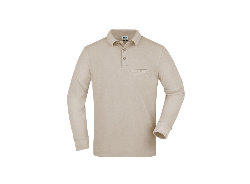 Men's Workwear Polo Pocket Longsleeve