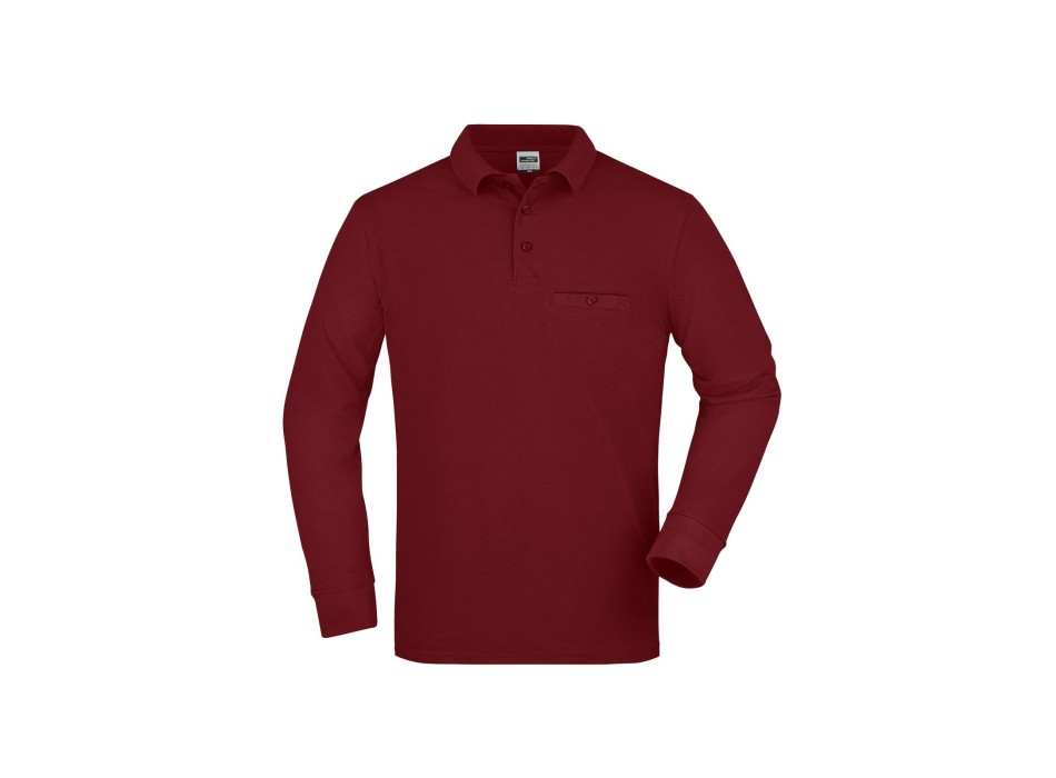 Men's Workwear Polo Pocket Longsleeve