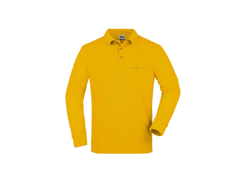 Men's Workwear Polo Pocket Longsleeve