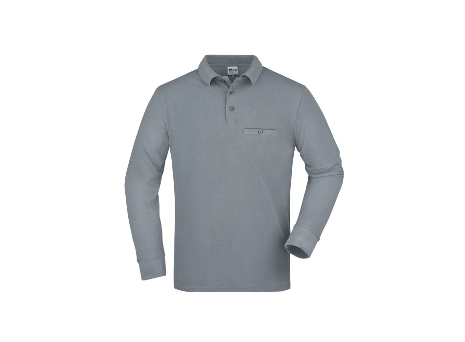 Men's Workwear Polo Pocket Longsleeve