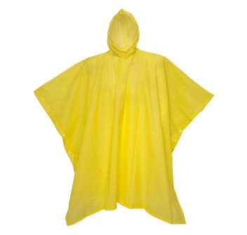 Poncho impermeabile in PEVA riciclato. Inserito in bustina in PET riciclato