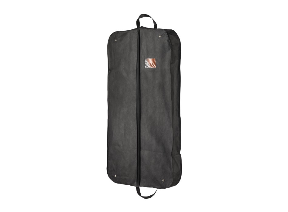 Porta-abiti da viaggio in tnt 80 g/m2, con scomparto esterno e finestrella identificazione