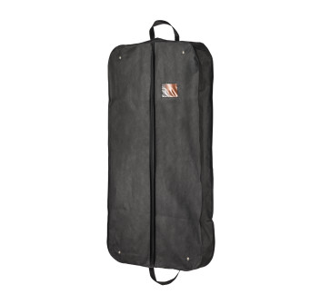 Porta-abiti da viaggio in TNT 80 g/m2, con scomparto esterno e finestrella identificazione