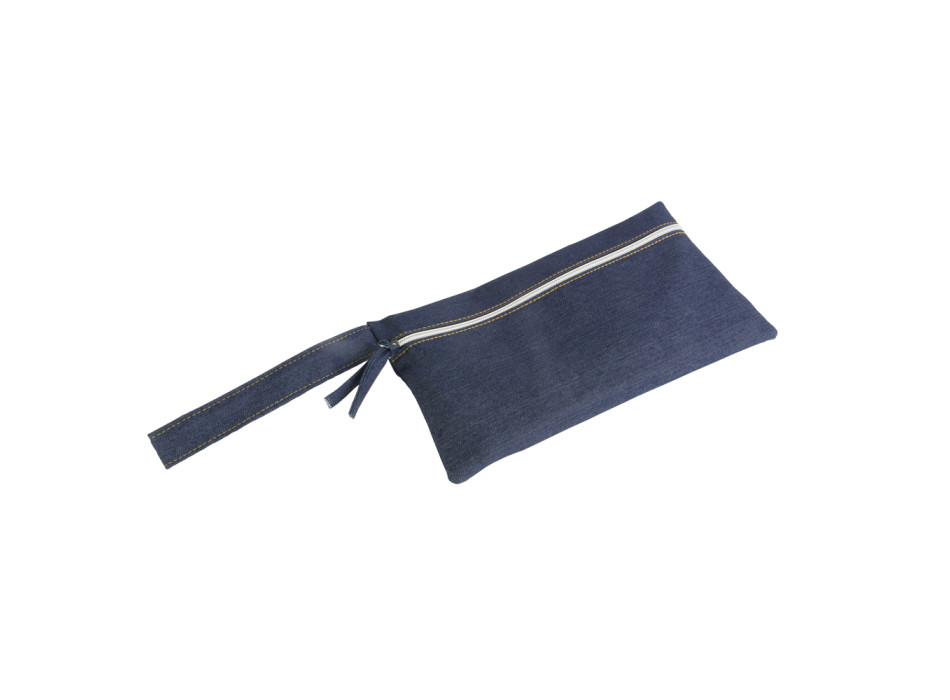 Porta documenti in cotone DENIM 220 g/m2 (85% cotone - 15% poliestere)