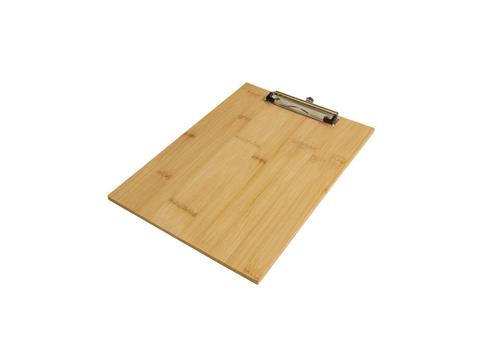 Portablocco A4 in bambù con molla in metallo