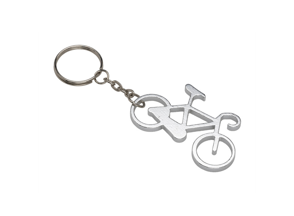 Portachiavi bicicletta in alluminio. Apribottiglie