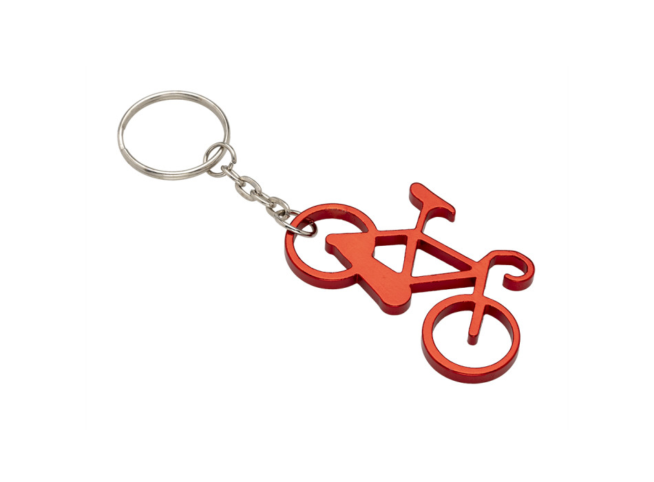 Portachiavi bicicletta in alluminio. Apribottiglie