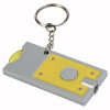 Portachiavi con gettone per carrello della spesa e luce Gheddi