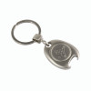 Portachiavi in metallo con gettone per carrello Gheddi