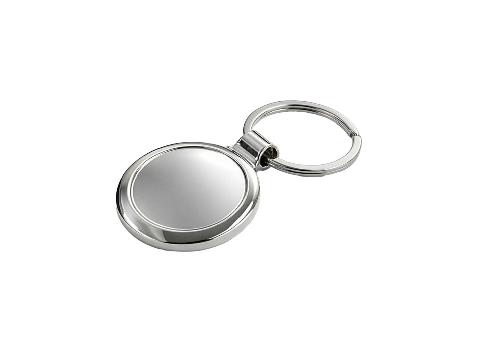 Portachiavi in metallo tondo, adatto anche a logo resina Gheddi