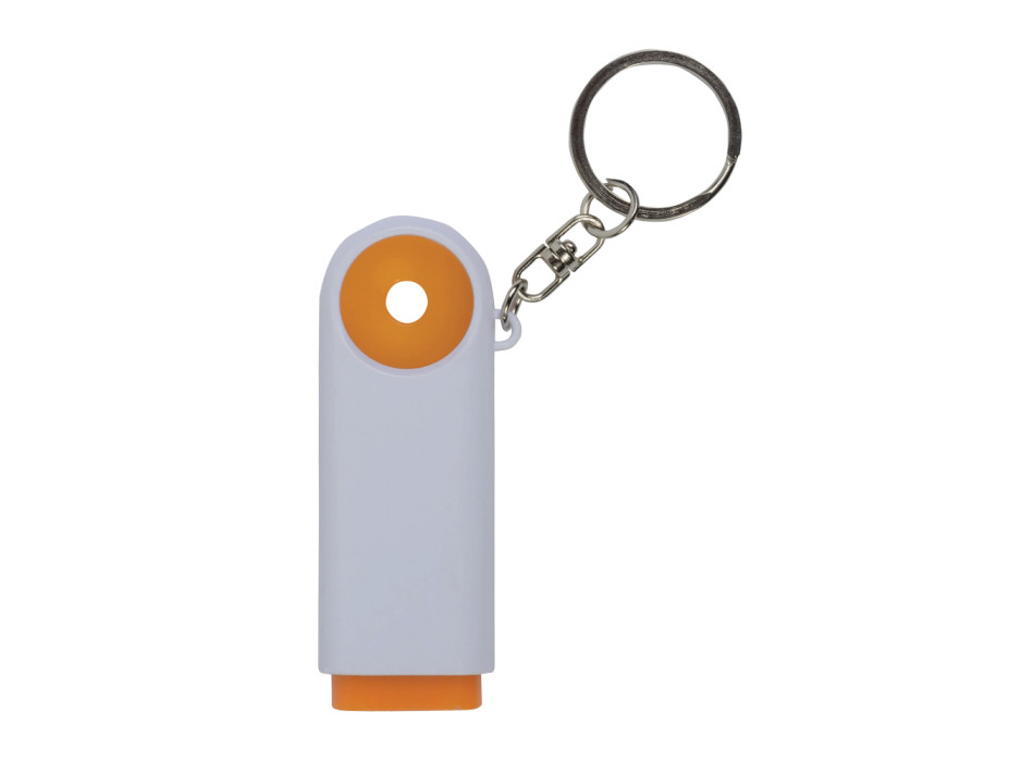 Portachiavi in plastica con gettone per carrello della spesa e luce a 2 led