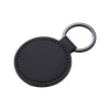 Portachiavi rotondo in soft PU. Con anello in metallo Gheddi