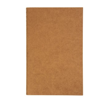 Quaderno con copertina in carta riciclata, fogli a righe color avorio, 50 pag., 9x14 cm