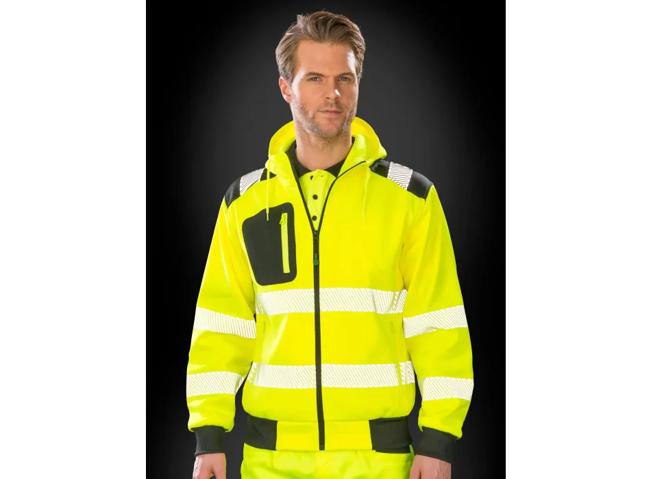 Recycled Robust Zipped Safety Hoody Gheddi