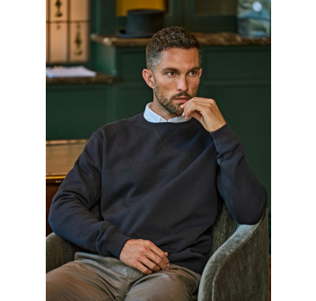 Ribbed Interlock Crew Neck Gheddi