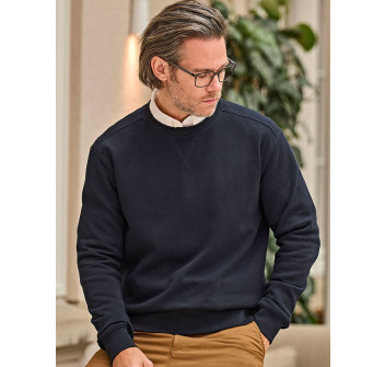 Ribbed Interlock Crew Neck