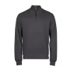 Ribbed Interlock Half Zip Gheddi