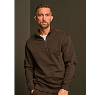 Ribbed Interlock Half Zip Gheddi