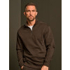 Ribbed Interlock Half Zip