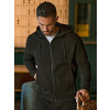 Ribbed Interlock Hooded Full Zip