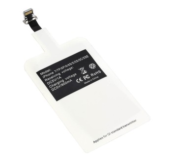 Ricevitore qi wireless con connettore lightning per abilitare i dispositivi apple