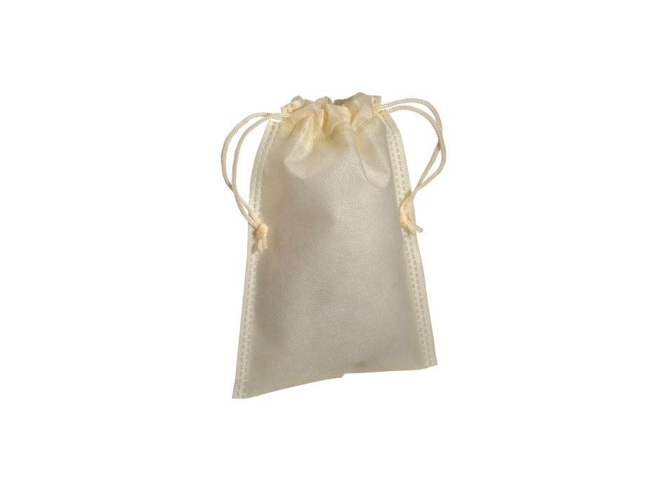 Sacchetto in TNT 80g/m2 con chiusura a strozzo, 15 x 20 cm