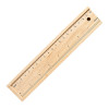 Set di 12 matite in legno colorate a sezione esagonale con righello in legno e temperino Gheddi