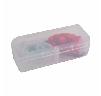 Set luci da bicicletta in plastica a doppio LED, una con luce bianca e una con luce rossa