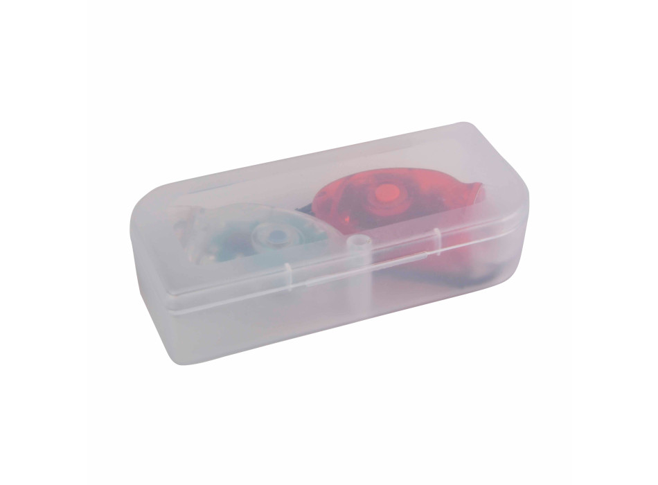 Set luci da bicicletta in plastica a doppio LED, una con luce bianca e una con luce rossa Gheddi