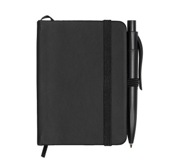 Set taccuino con copertina rigida in PU e mini penna Gheddi