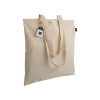 Shopper certificata Fairtrade® in cotone 140g/m2, manici lunghi Gheddi