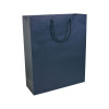 Shopper con soffietto in carta laminata opaca 157 g/m2 con rinforzo alla base Gheddi