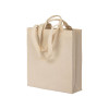 Shopper con soffietto in cotone  220 g/m2, con doppi manici Gheddi