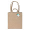 Shopper con Soffietto in Cotone Riciclato 280 g/m2