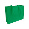 Shopper con soffietto in TNT cucito, manici lunghi Gheddi