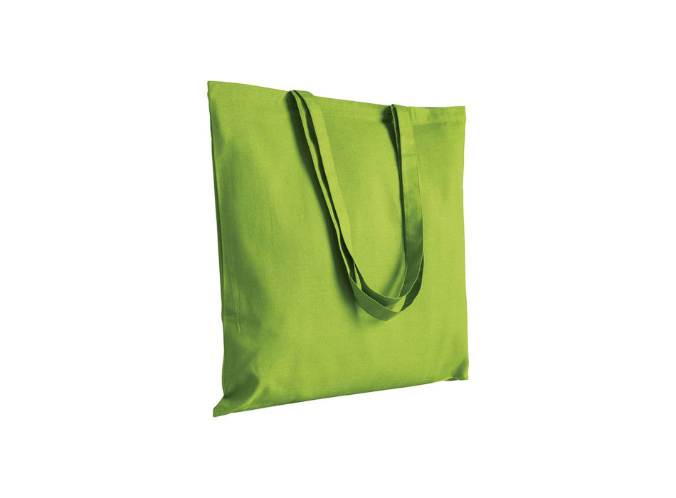 Shopper in cotone 130 g/m2, manici lunghi