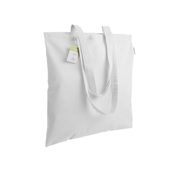 Shopper in cotone biologico 140 g/m2, manici lunghi