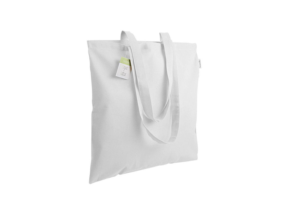 Shopper in cotone biologico 140 g/m2, manici lunghi