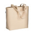Shopper in Cotone Biologico con Manici Lunghi e Soffietto
