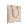 Shopper in cotone/poliestere riciclato 180 g/m2, manici lunghi