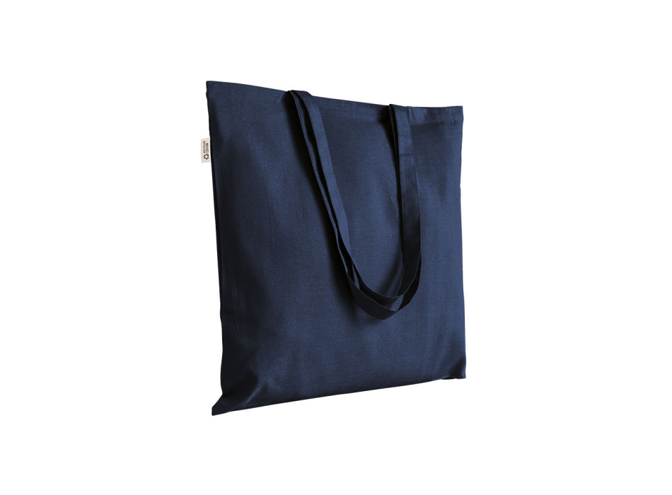 Shopper in cotone/poliestere riciclato 180 g/m2, manici lunghi