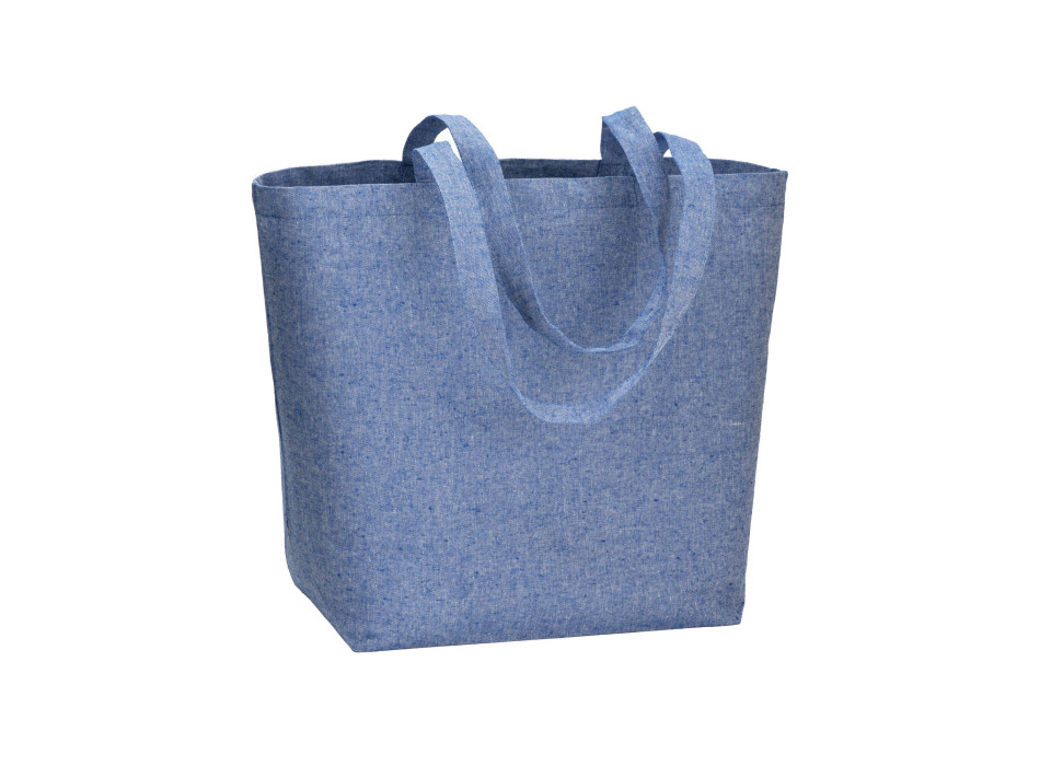 Shopper in cotone riciclato 120 g/m2 con interno laminato in PP Gheddi