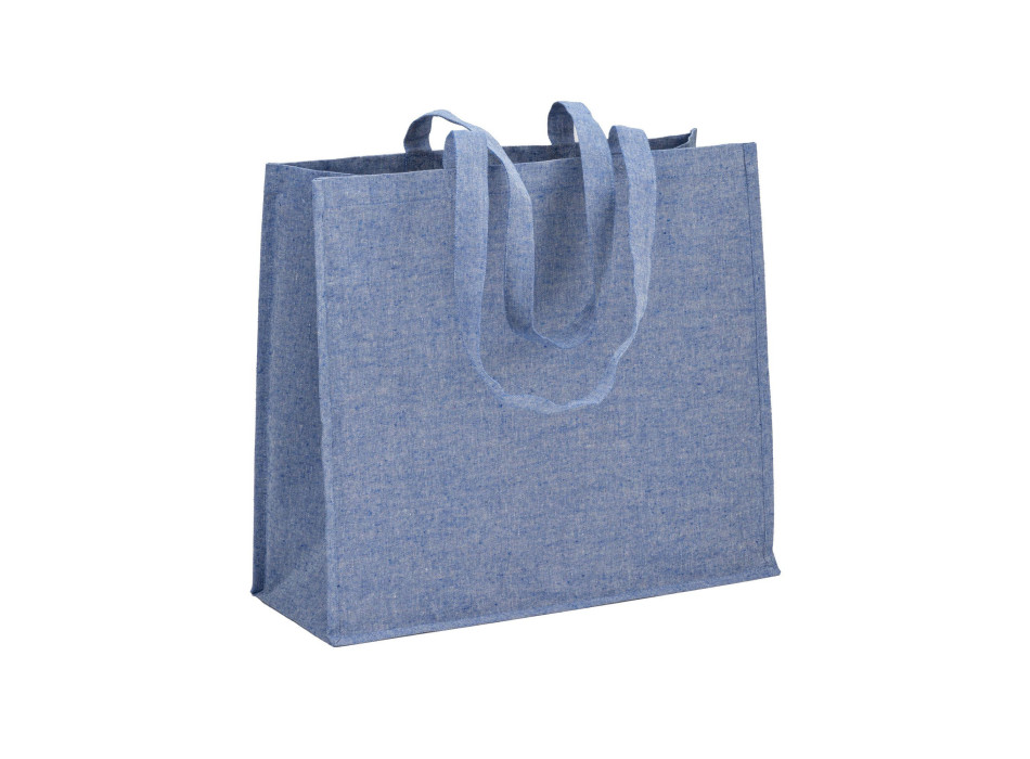 Shopper in cotone riciclato 120 g/m2 con interno laminato in PP