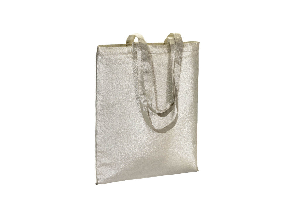 Shopper in policotone brillante 90 g/m2, manici lunghi Gheddi