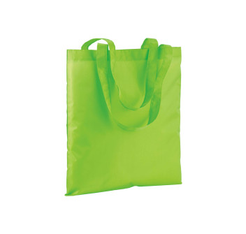 Shopper in poliestere 210T colori fluo, manici lunghi